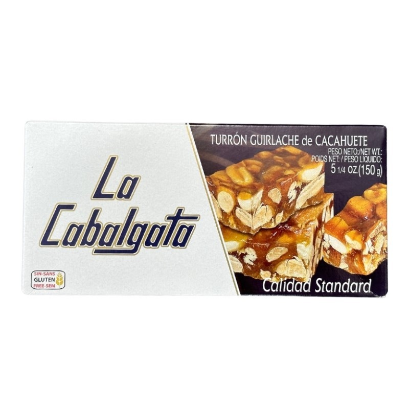 Turron Guirlache Cacahuete LA CABALGATA 150 GR | Cash Borosa