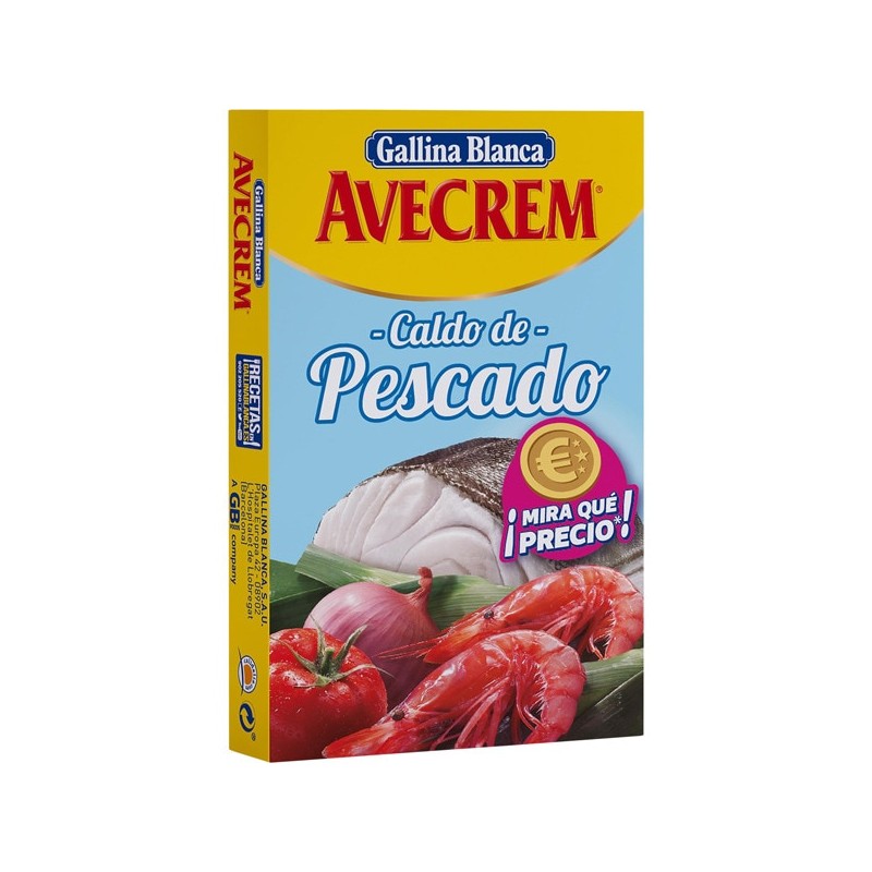 Caldo Pescado AVECREM Estuche Pastillas 8+2 UND | Borosa Market