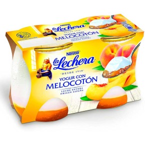 Yogur Con Melocoton Lechera Cristal X2