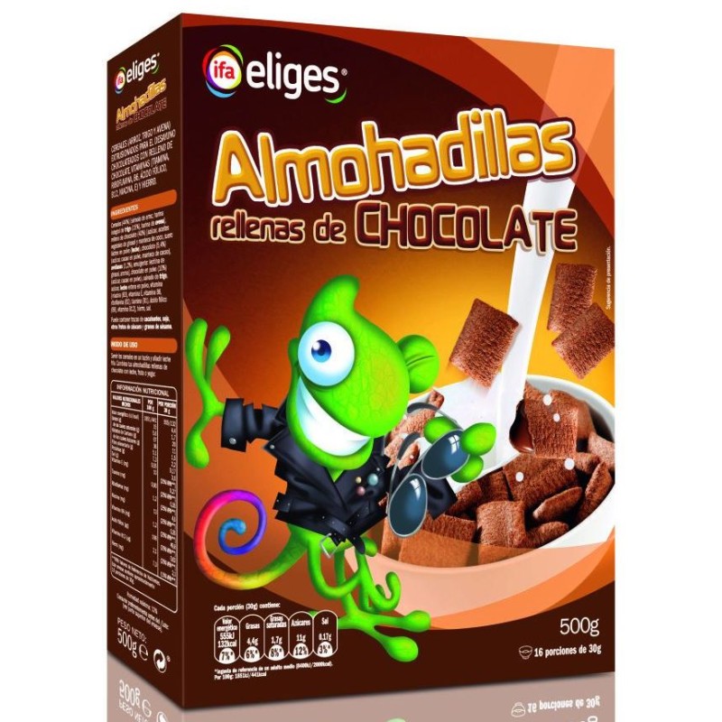 Cereales Almohadillas Rellenas Chocolate IFA 500 GR | Borosa Market