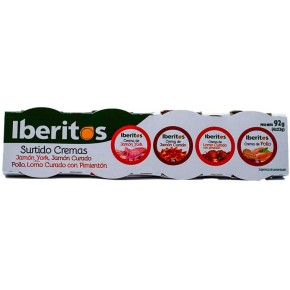 IBERITOS Monodosis Pack-4 Surtido Nº8 Cremas 23GR