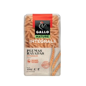 GALLO Macarrones Plumas Integral  Nature 450 GR