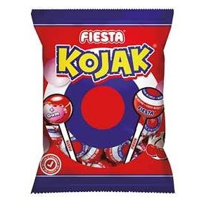 Piruletas FIESTA Kojak Sabor Cereza 7 UND