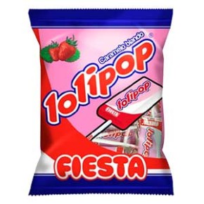 Gominolas FIESTA Lolipop Sabor Fresa 7 UND