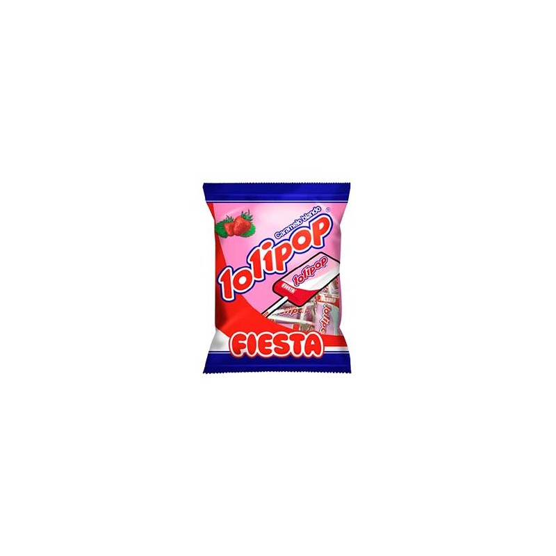 Gominolas FIESTA Lolipop Sabor Fresa 7 UND | Cash Borosa