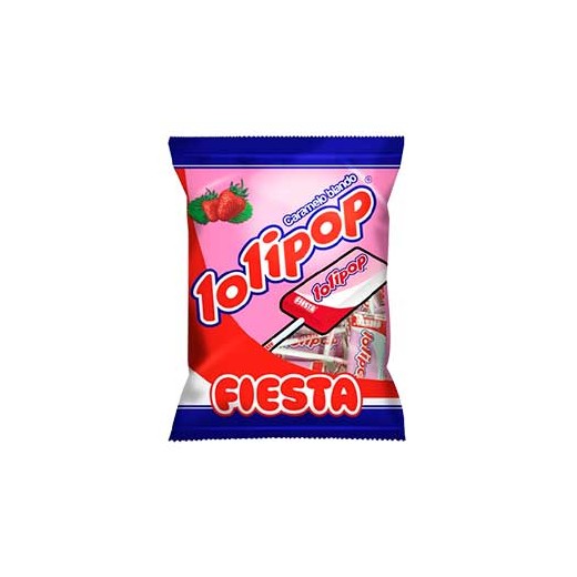 Gominolas FIESTA Lolipop Sabor Fresa 7 UND | Cash Borosa