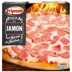 Pizza FRIPOZO Horno de Piedra Jamon y Queso  400 GR