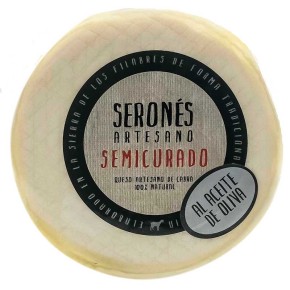 Queso Semicurado SERONES Cabra  Aceite Oliva 500 GR Aprox