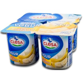 Yogur Sabor Platano CLESA  X4