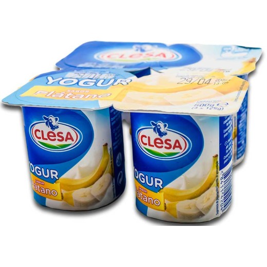 Yogur Sabor Platano CLESA  X4 | Cash Borosa