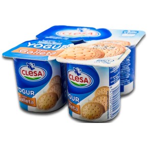 Yogur Sabor Galleta CLESA X4