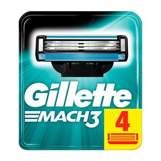 Cuchillas de Afeitar GILLETTE Mach 3  PACK 4 UND | Cash Borosa