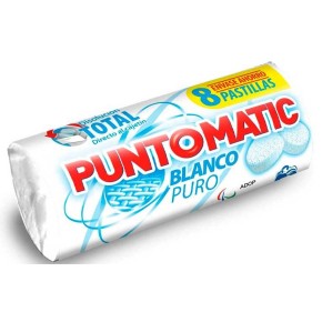 Detergente PUNTOMATIC Ropa Pastillas Blanco Puro 8