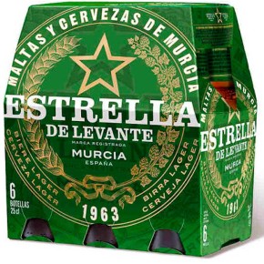 Cerveza Botellin ESTRELLA LEVANTE Pack 6 UND x 25 CL