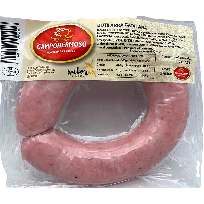 Butifarra Catalana CAMPOHERMOSO 320 GR | Cash Borosa