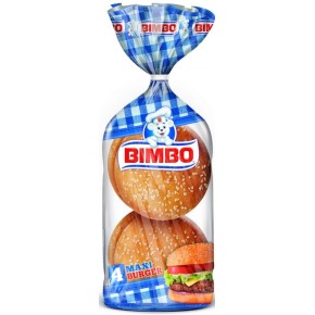 Pan de Burger BIMBO Maxi 4 UND