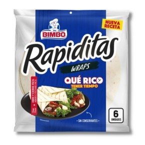 Tortilla Trigo Rapiditas Wraps BIMBO Roll´S 6 UND