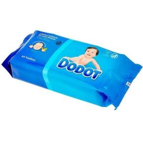 Toallitas Bebe DODOT Azules Tapa  64 UND