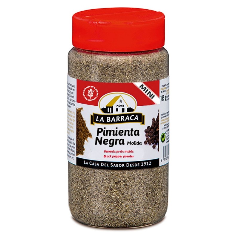 Pimienta Negra Molida BARRACA Tarro Mini 170 GR | Cash Borosa