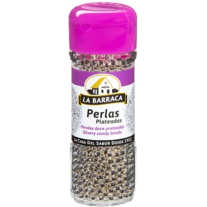 Perlas Plateadas Tarro Cristal BARRACA 65 Gr