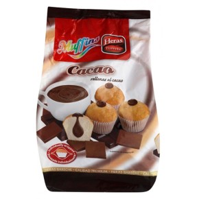 Magdalenas Rellenas Chocolate Heras 245 GR