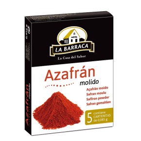 Azafran Molido BARRACA 4 Carteritas 0.85 Gr