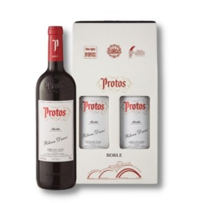 Estuche Vino Tinto Ribera del Duero D.O. PROTOS Roble 75CL2