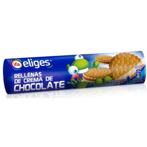 Galleta  Rellena Chocolate IFA 250 Gr