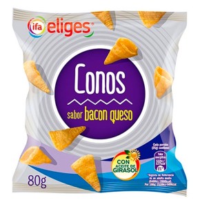 Conos Bacon Queso IFA 80 GR