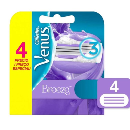 Maquinilla Afeitar Mujer Gillette Venus Rec. C.Breeze 4U | Cash Borosa