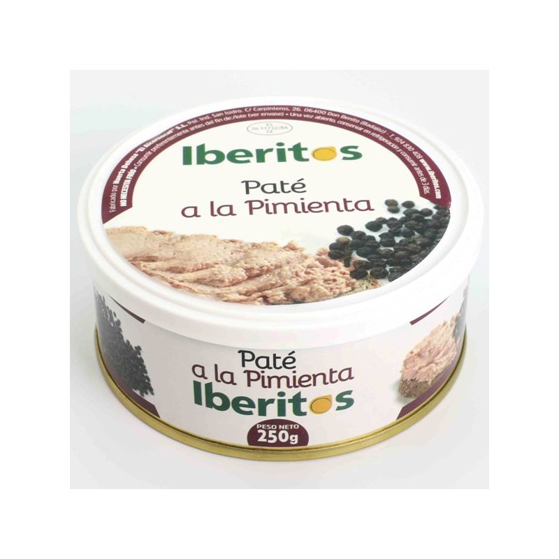 IBERITOS 250 GR Pate Pimienta | Cash Borosa