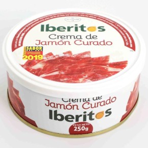 IBERITOS 250 Gr Crema Jamon Curado