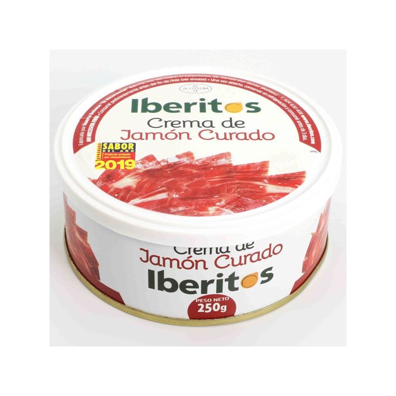 IBERITOS 250 Gr Crema Jamon Curado | Cash Borosa