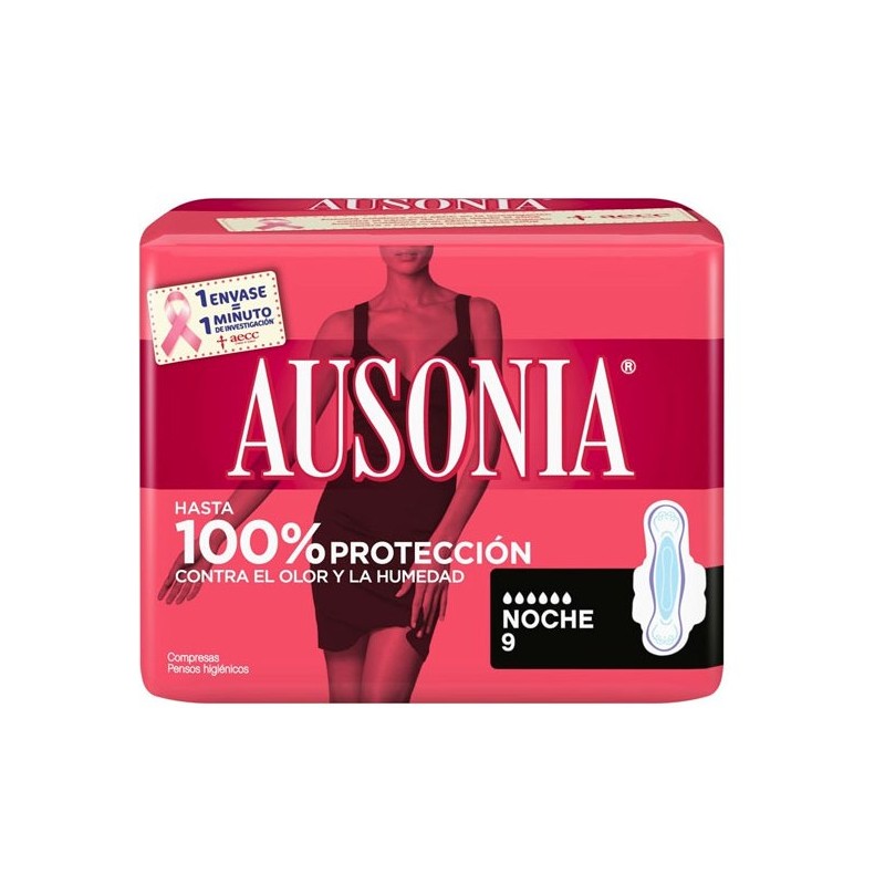 Compresa AUSONIA Air Dry C/A  Noche 9 Uds | Cash Borosa