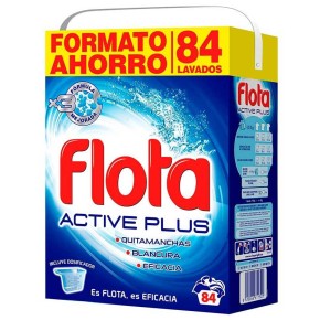 Detergente Ropa Polvo FLOTA Active Plus Frescor 78 Lavados