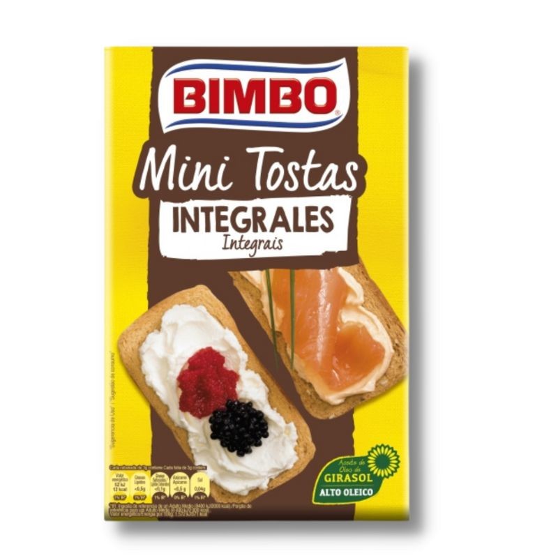 Mini Tostas Integrales ORTIZ BIMBO 100GR | Cash Borosa