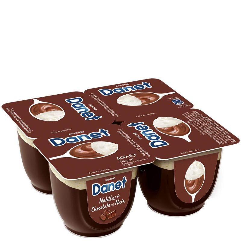 DANET Doble Placer Choco-Nata x4 | Cash Borosa