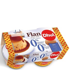 Flan de Huevo DHUL Sin Azucar Añadidos y 0% Grasa  X4