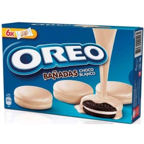 Galleta OREO Bañada Choco Blanco 246 Gr