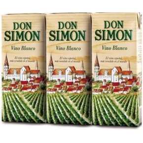 Vino Blanco Brick DON SIMON Pack 3 UND