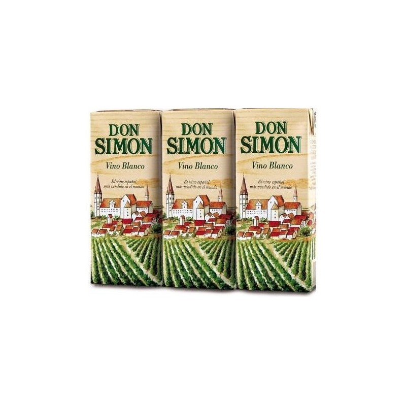 Vino en Brick Blanco Brick DON SIMON Pack 3 UND | Borosa Market