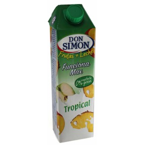 Fruta + Leche Tropical DON SIMON Zero 1 L