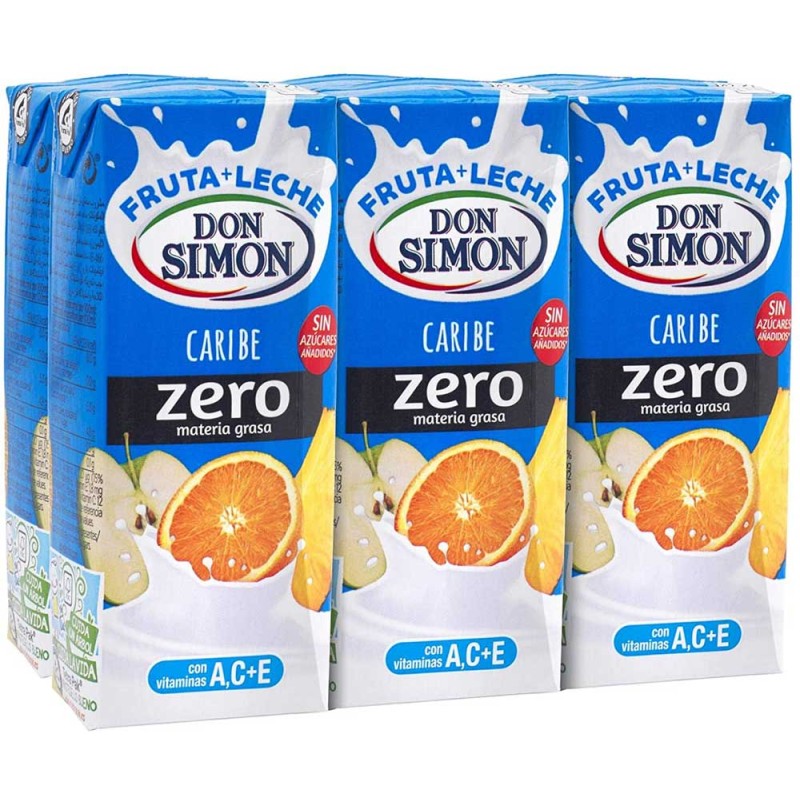 Fruta + Leche Caribe DON SIMON Pack 6 X 20 CL | Cash Borosa