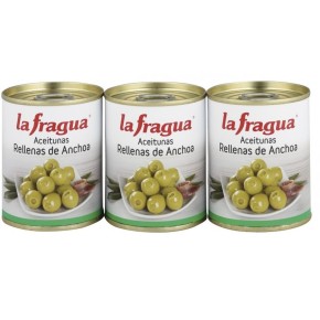 Aceitunas Rellenas de Anchoa  Pack 3 UND x 120 Gr