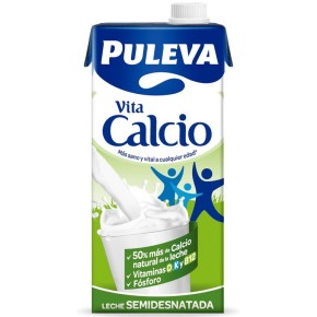 Leche Semidesnatada Calcio PULEVA 1 L