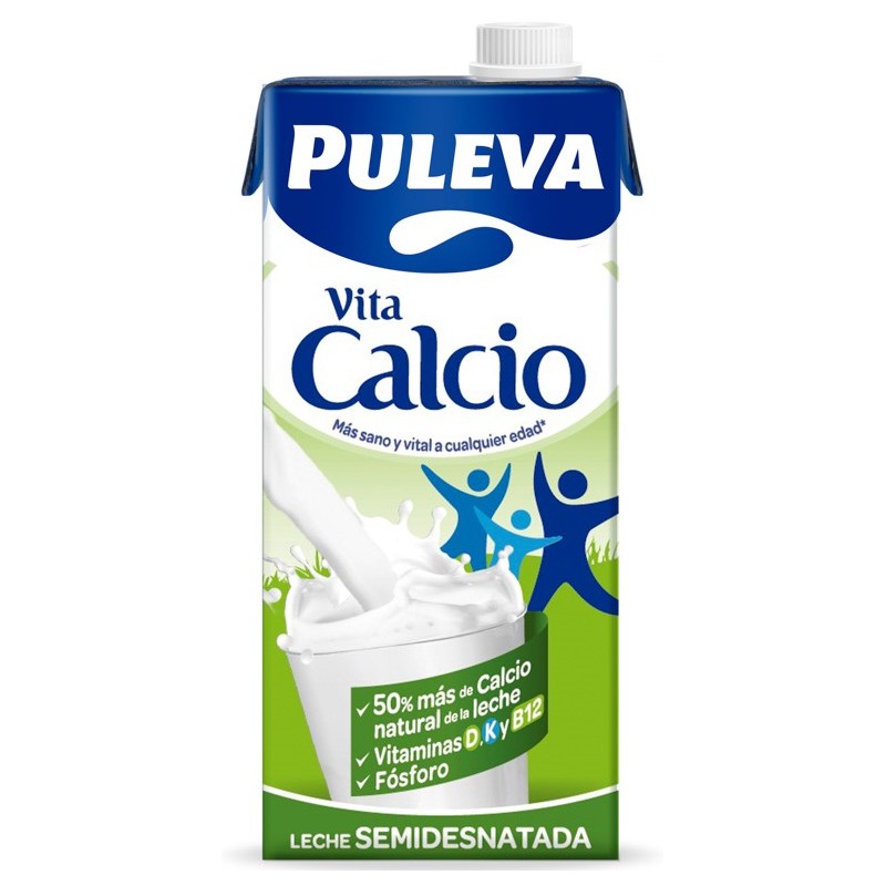 Leche Semidesnatada Calcio PULEVA 1 L | Cash Borosa