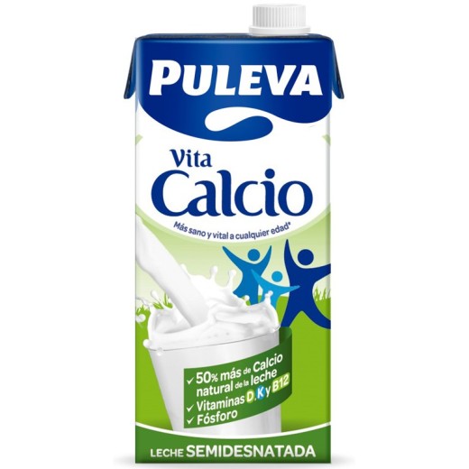 Leche Semidesnatada Calcio PULEVA 1 L | Cash Borosa