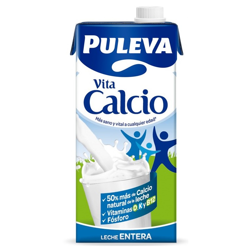 Leche Entera Calcio PULEVA 1 L | Cash Borosa