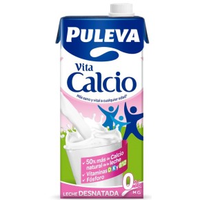 Leche Desnatada Calcio PULEVA 1 L