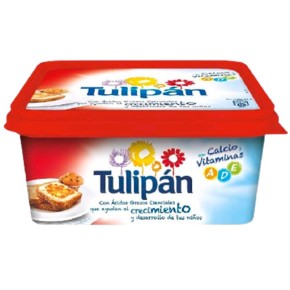 Margarina TULIPAN 225 GR Roja Sin Sal